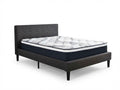 Soni Linen Bed Frame & Euro Top Mattress J32 - Double