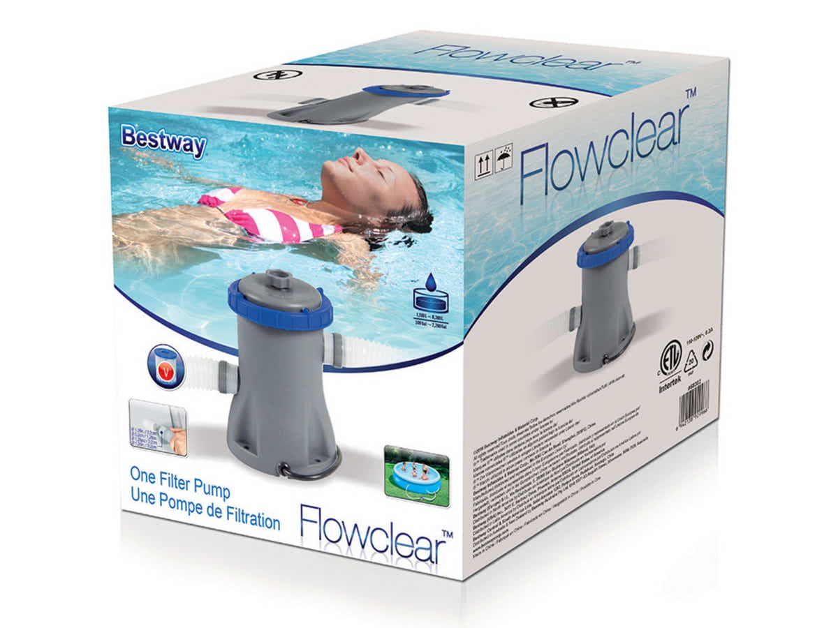 DS Bestway 330Gal Filter Pump 1,100 - 8,300L pools
