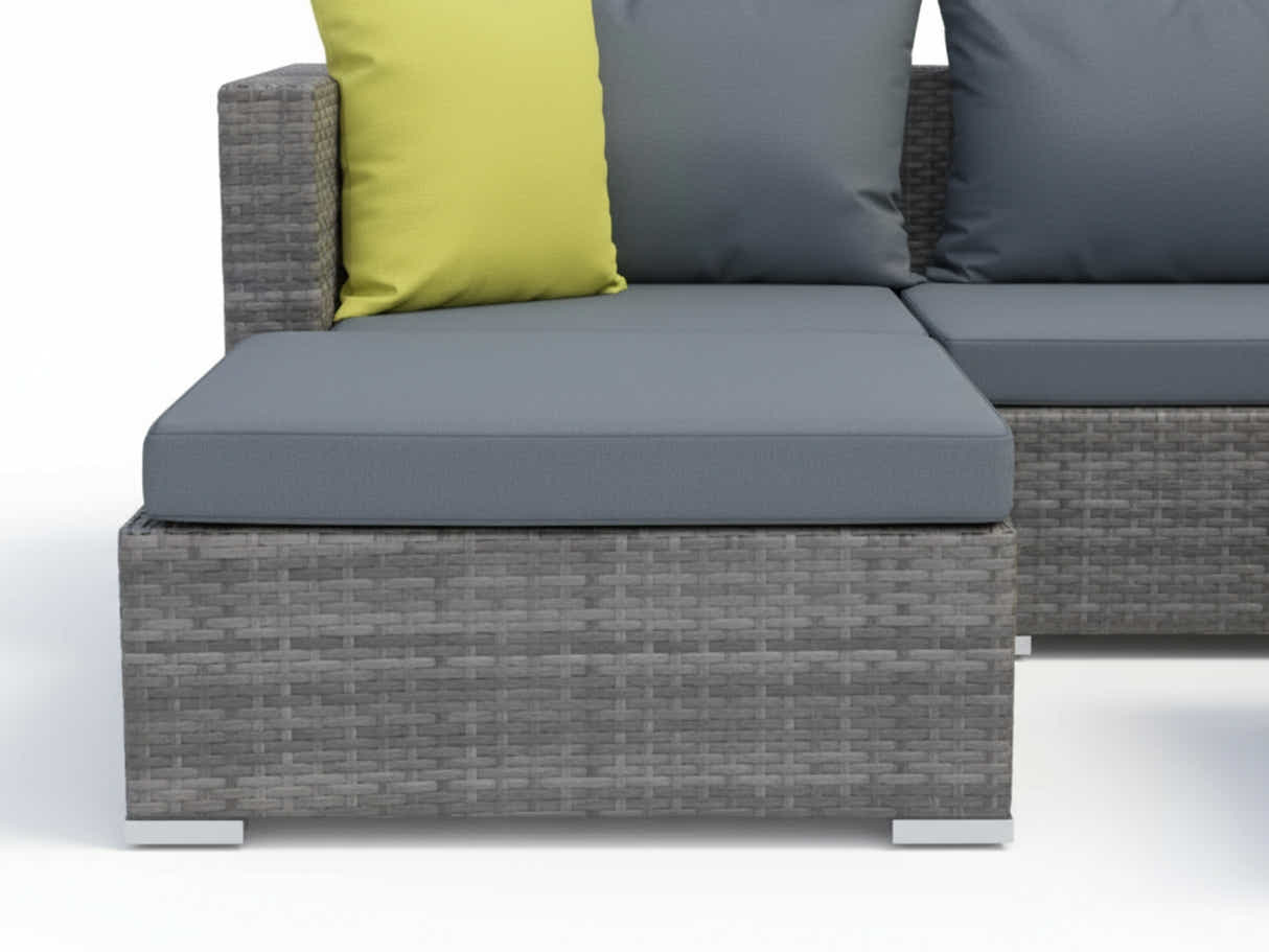 Vicenza 5-Piece Outdoor Corner Set - Grey