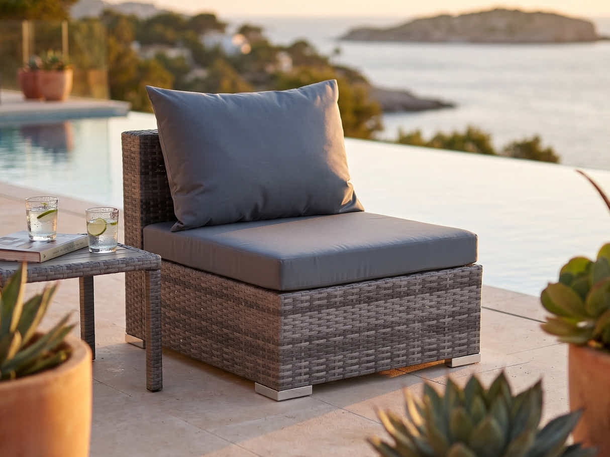 Vicenza Outdoor Middle Chair – Grey