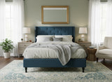 New Lisbeth Bed Frame Blue - Queen