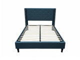 New Lisbeth Bed Frame Blue - Queen