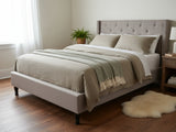 New Lisbeth Bed Frame Grey - Queen