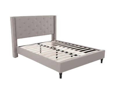 New Lisbeth Bed Frame Grey - Queen