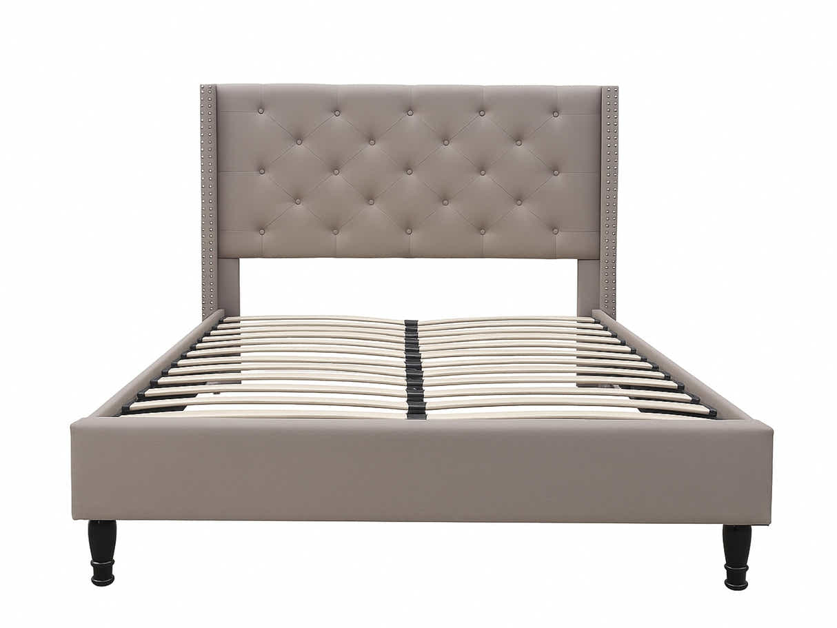 New Lisbeth Bed Frame Grey - Queen