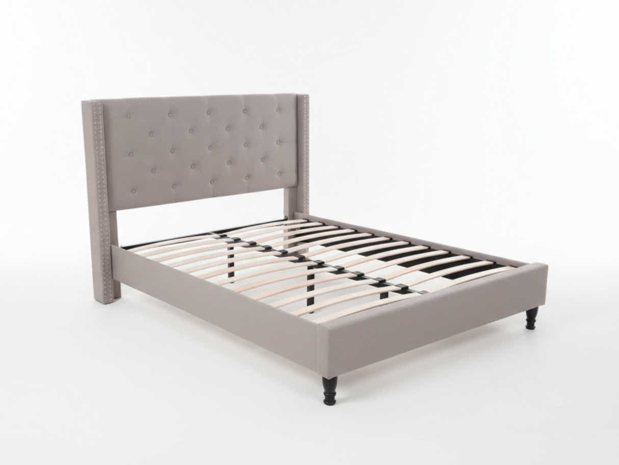 New Lisbeth Bed Frame Grey - Queen