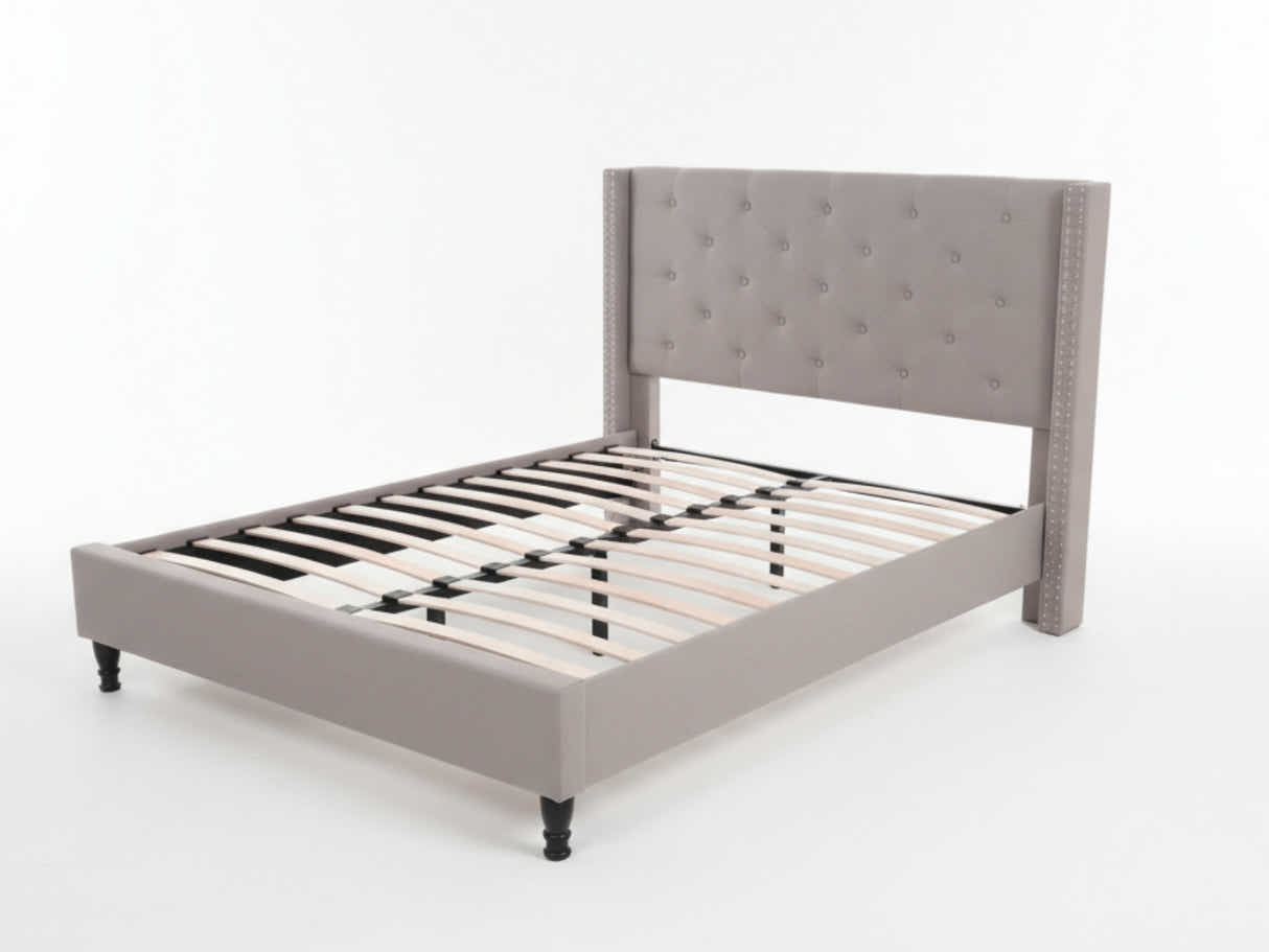 New Lisbeth Bed Frame Grey - Queen