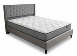 New Lisbeth Bed Frame Grey & FIRM23 Mattress - Queen