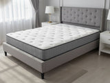 New Lisbeth Bed Frame Grey & FIRM23 Mattress - Queen (Combo)