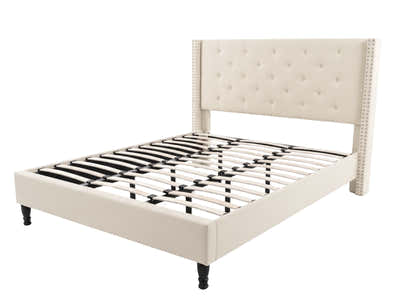 New Lisbeth Bed Frame Beige - King