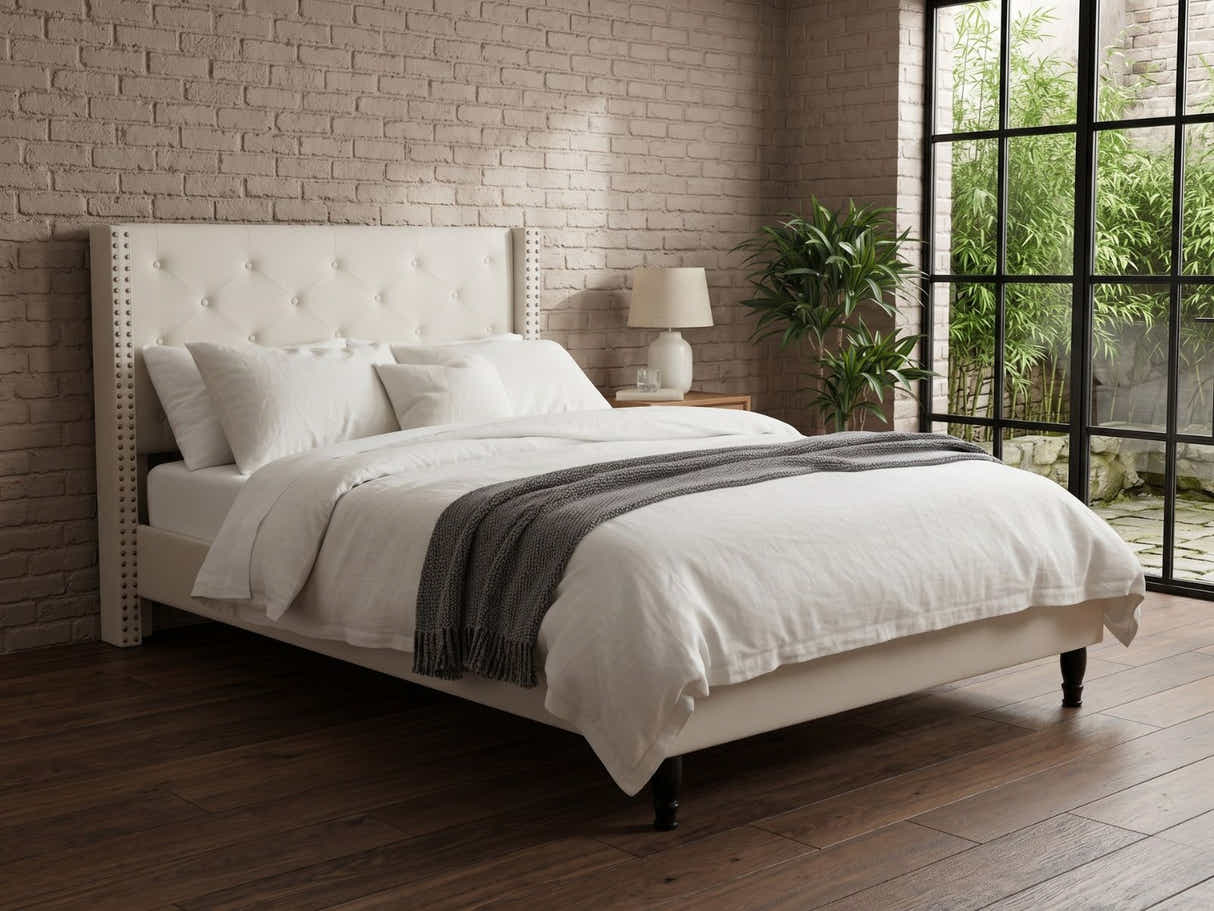 New Lisbeth Bed Frame Beige - King