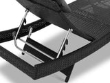 Outdoor Sun Lounger with Aluminium Frame - Set of 2