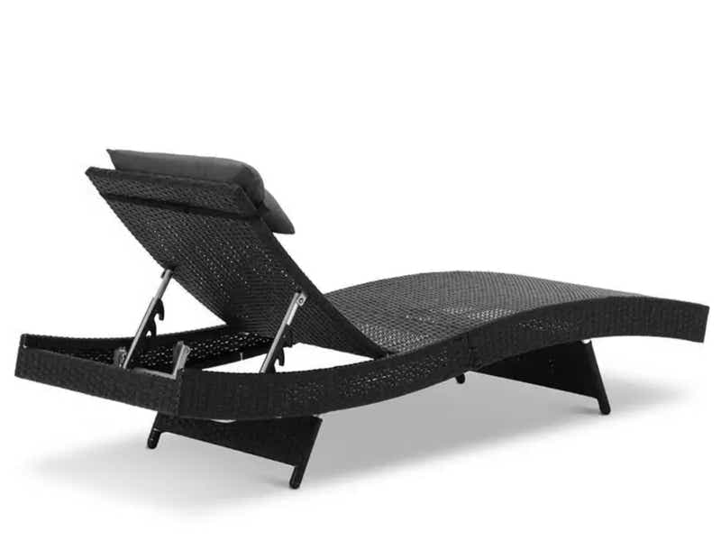 Outdoor Sun Lounger with Aluminium Frame - Set of 2