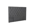 Rakel Fabric Headboard Grey - Double