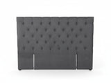 Rakel Fabric Headboard Grey - Double