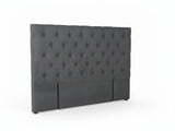 Rakel Fabric Headboard Grey - Double