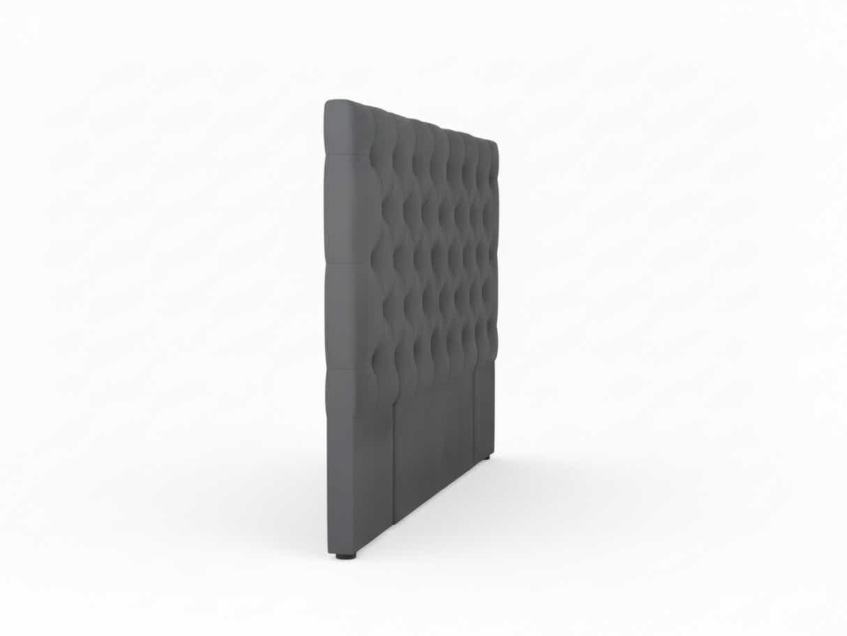 Rakel Fabric Headboard Grey - Double