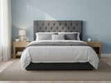 Rakel Fabric Headboard Grey - Queen
