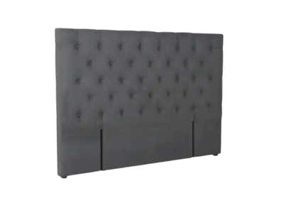Rakel Fabric Headboard Grey - Queen