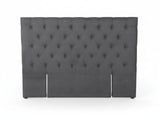 Rakel Fabric Headboard Grey - Queen