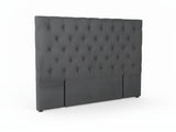 Rakel Fabric Headboard Grey - Queen