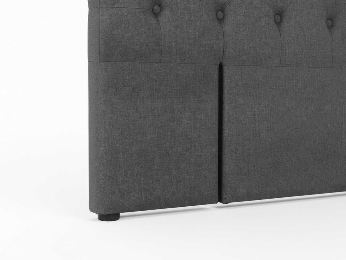 Rakel Fabric Headboard Grey - Queen