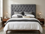 Rakel Fabric Headboard Grey - King