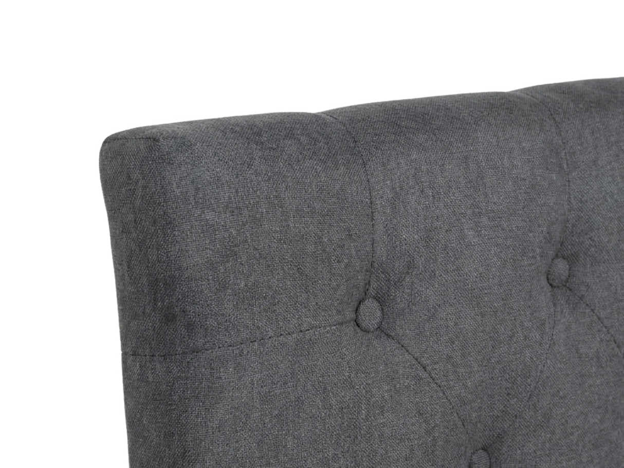 Rakel Fabric Headboard Grey - King