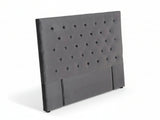 Rakel Velvet Headboard Grey - Queen