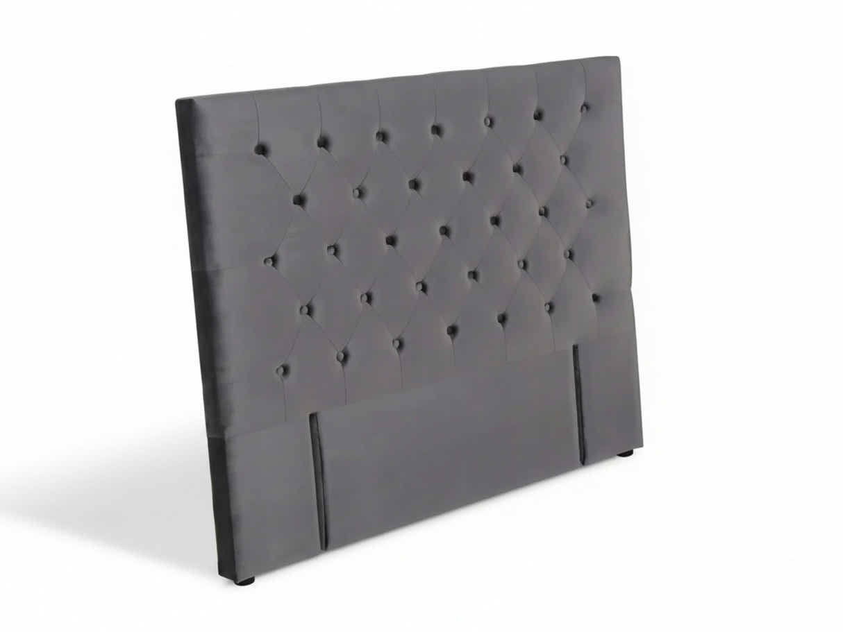 Rakel Velvet Headboard Grey - King