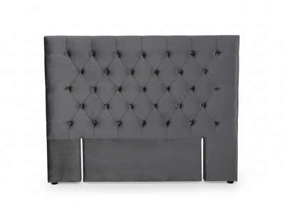 Rakel Velvet Headboard Grey - King