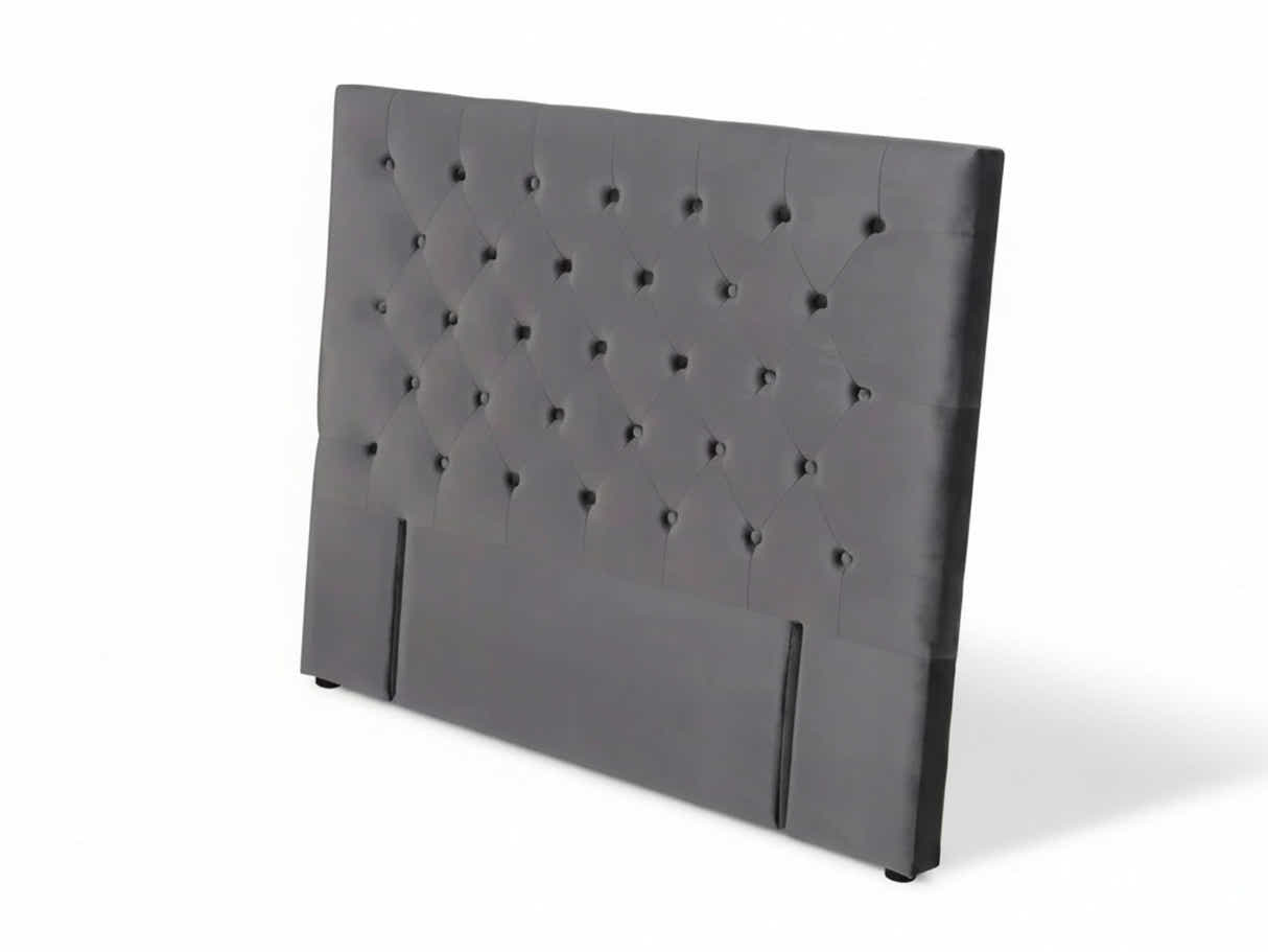Rakel Velvet Headboard Grey - King