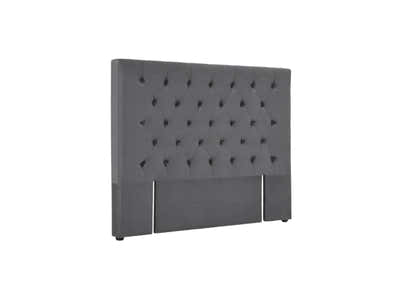 Rakel Velvet Headboard Grey - King
