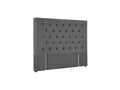 Rakel Velvet Headboard Grey - King