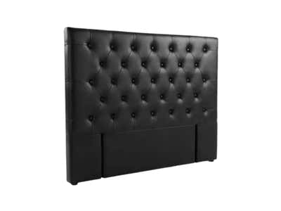 Raisa PU Headboard Black - Double