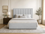 Tada Fabric Headboard Grey - Double