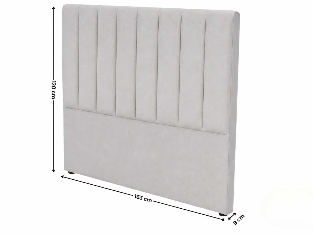 Tada Fabric Headboard Grey - Queen