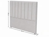 Tada Fabric Headboard Grey - Queen