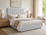 Tada Fabric Headboard Grey - Queen