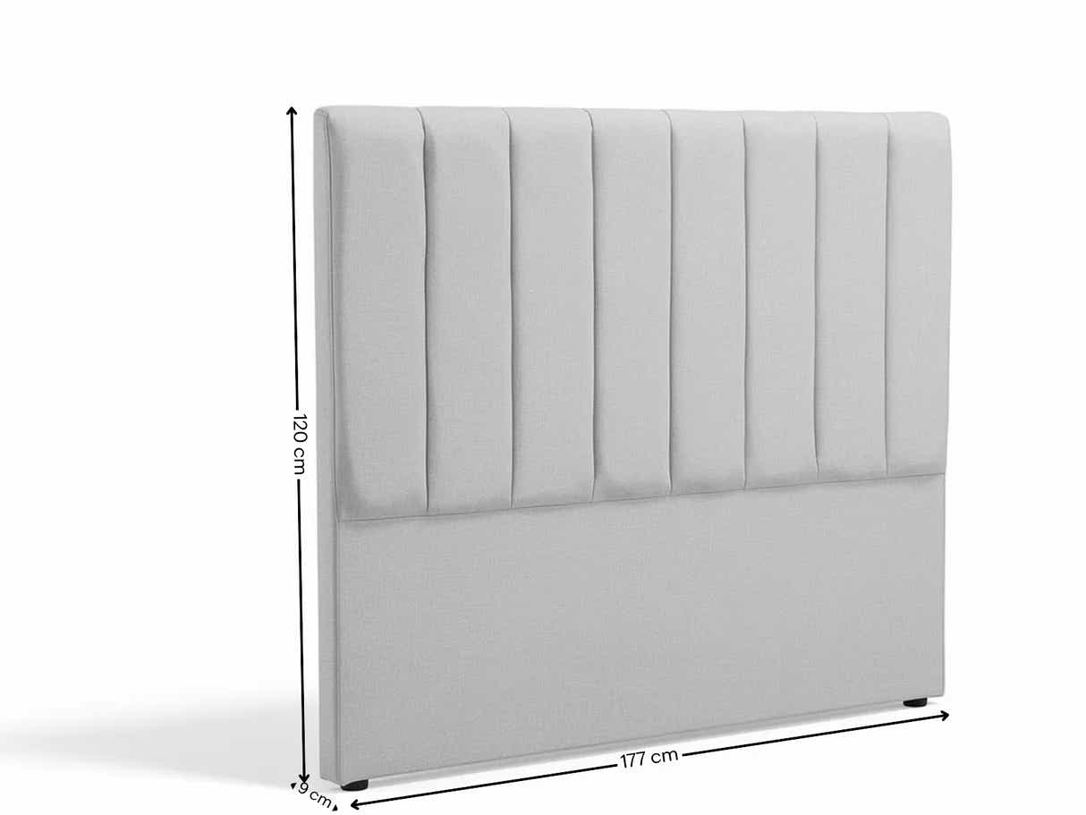 DS Tada Fabric Headboard Grey - King