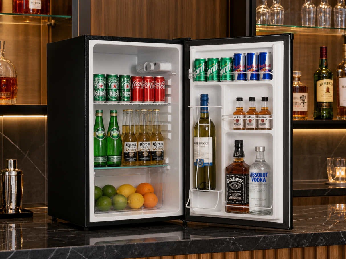 Novello Bar Fridge Black - XXL/110L