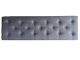 Toby Linen Ottoman Bench with Storage - Grey