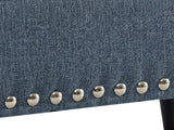 Toby Linen Ottoman Bench with Storage - Grey