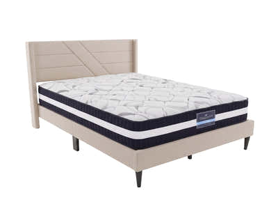 Galenia Bed Frame Beige & L30 Mattress - Queen