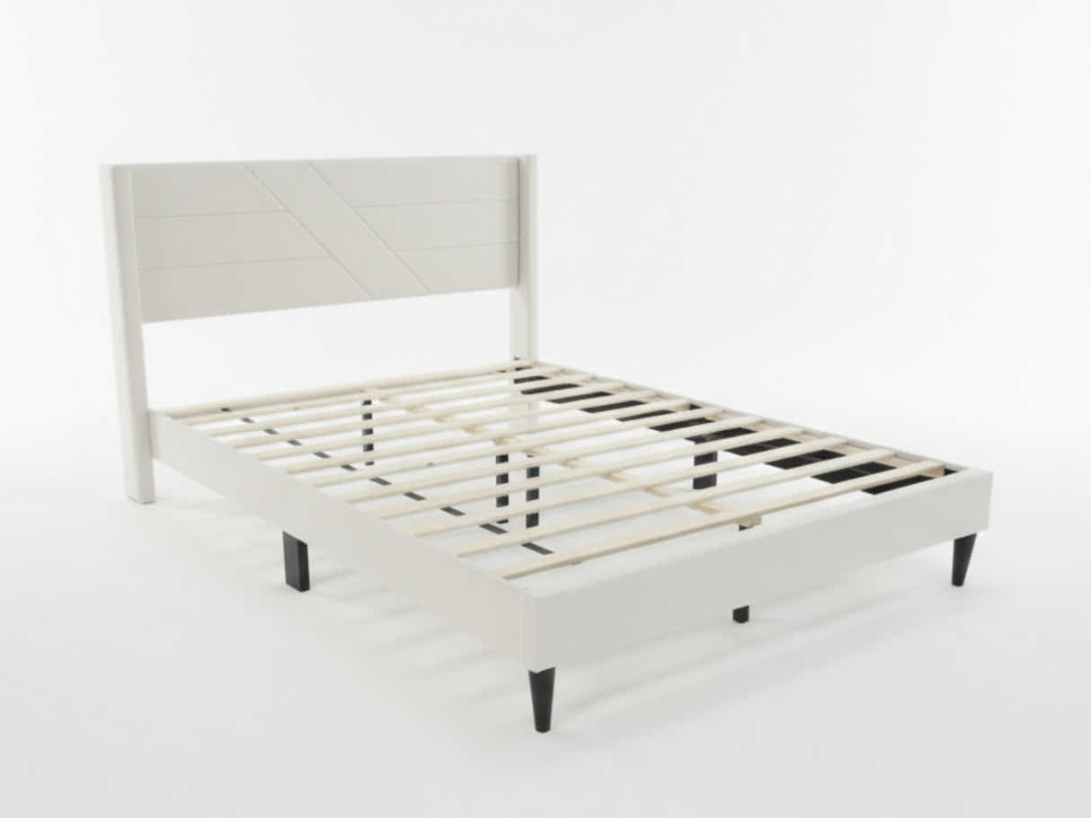Galenia Bed Frame Beige - Queen