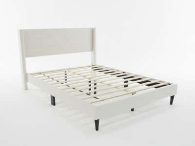 Galenia Bed Frame Beige - Queen