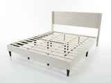 Galenia Bed Frame Beige - King