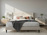 Galenia Bed Frame Beige - King