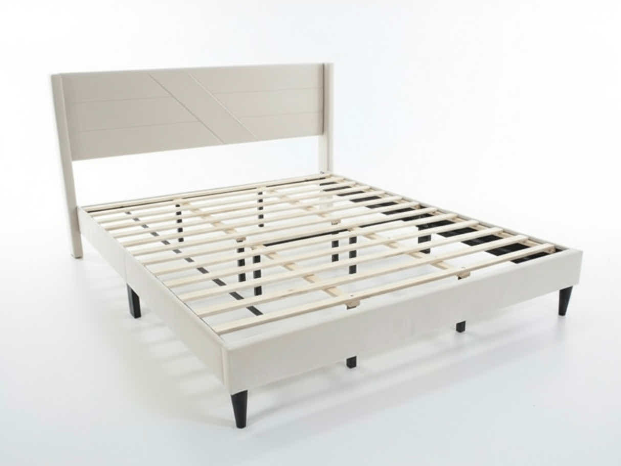 Galenia Bed Frame Beige - King
