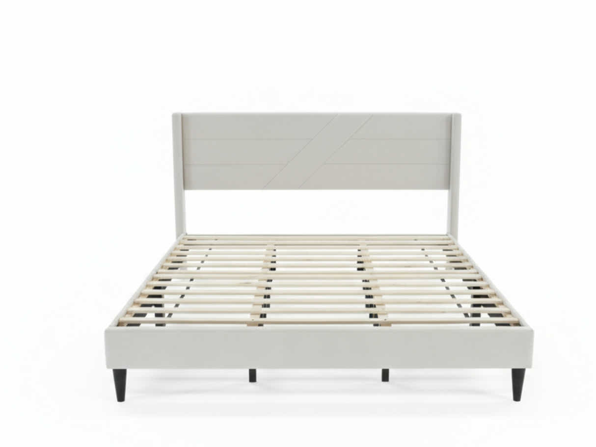 Galenia Bed Frame Beige - King
